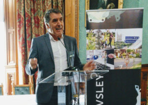 Metro Mayor Steve Rotheram speaking at Knowsley Ambassadors' Event in September 2017